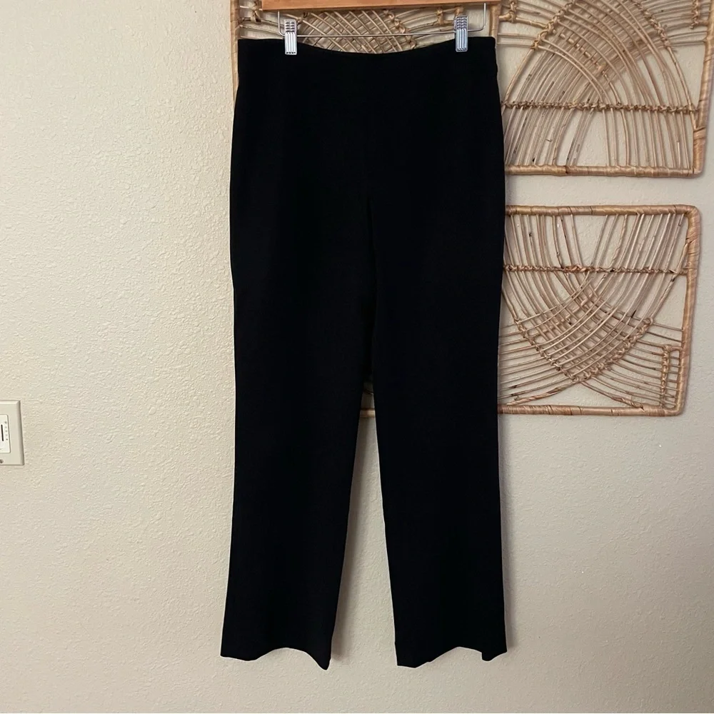 Giorgio Armani Brown Wool Super 150s Trousers Side Zip Women's Sz EU 40 B16 - Picture 1 of 9